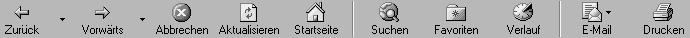 Symbolleiste des Internet-Explorers 5.0